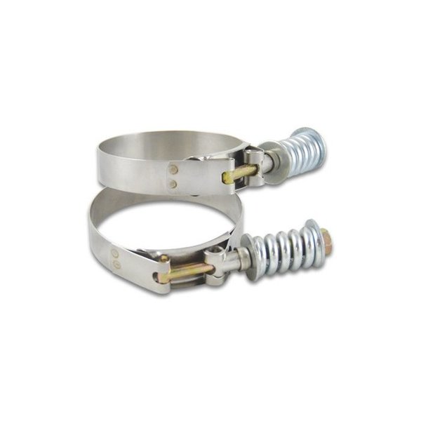 Vibrant Performance STAINLESS STEEL SPRING LOADED T-BOLT CLAMPS (PACK OF 2)- CLAMP RANGE: 3.22IN-3.5 27830